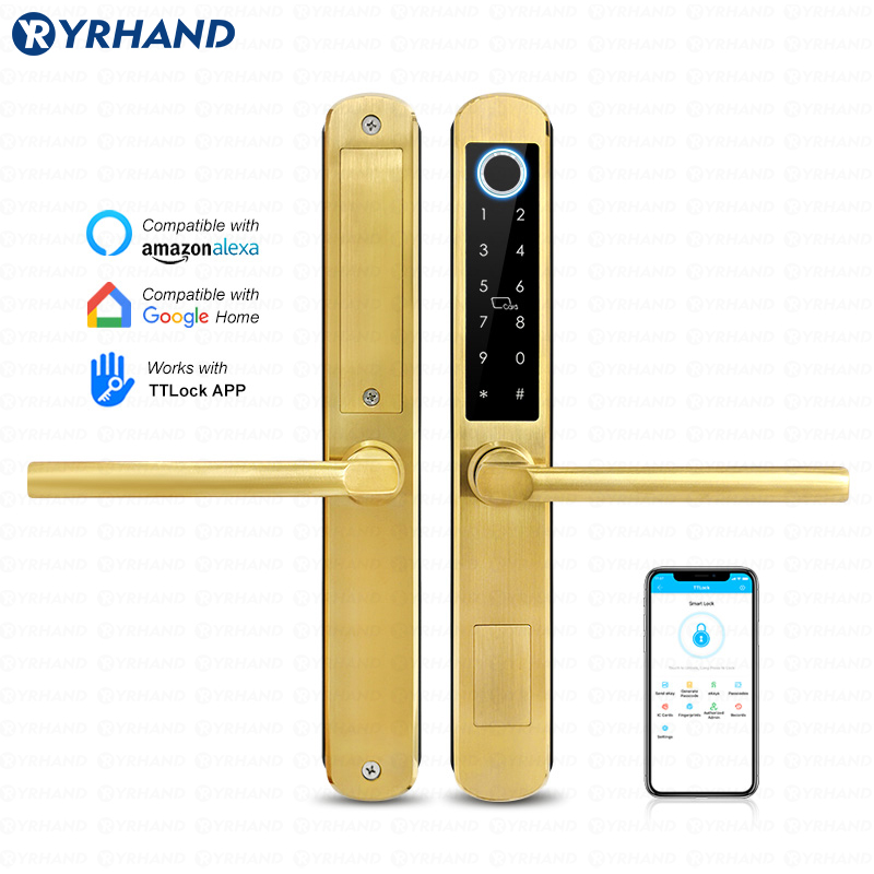 Home Security Keypad - IP66 Золото Нержавеющая сталь Раздвижное стекло