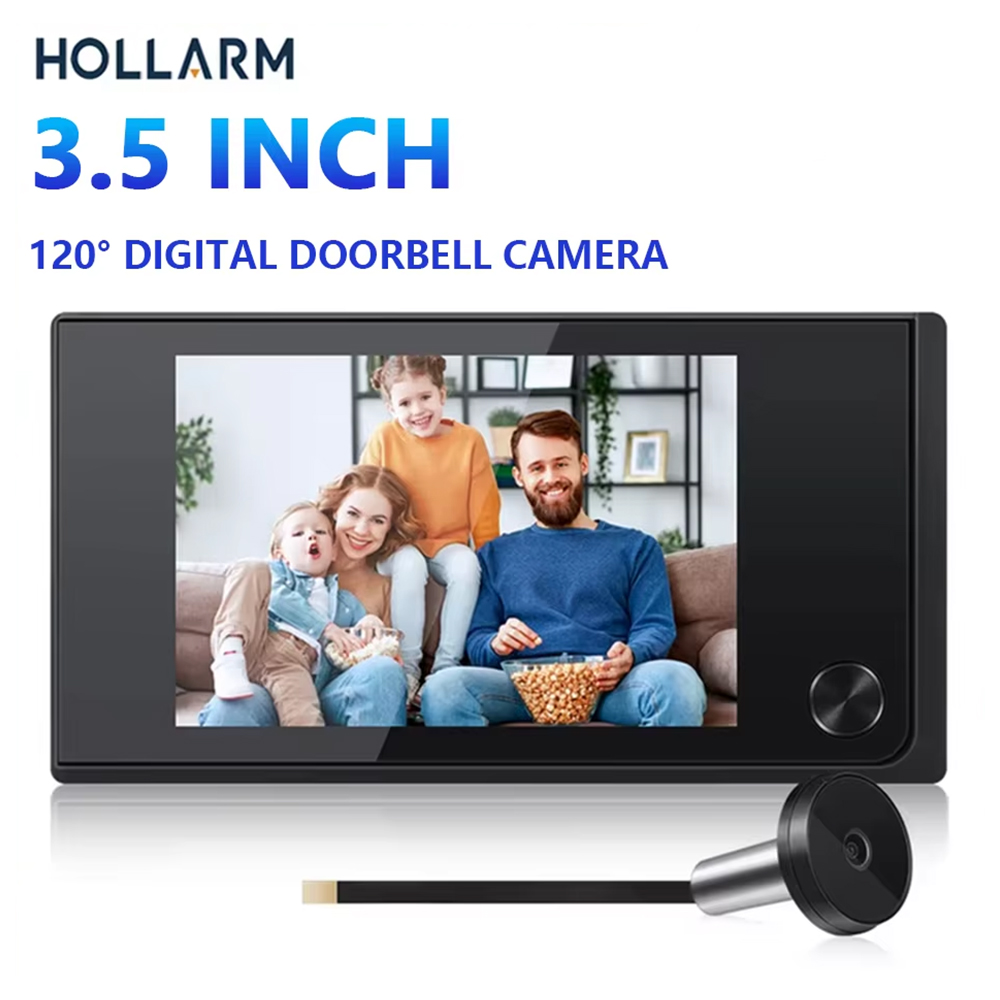 Peephole Camera Viewer - Hollarm 3,5-дюймовая беспроводная камера дверного звонка,
