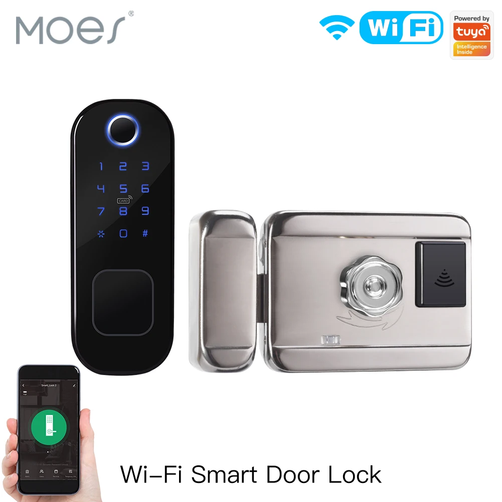 Home Security Locks For Doors - MOES WiFi Tuya умный замок дверной