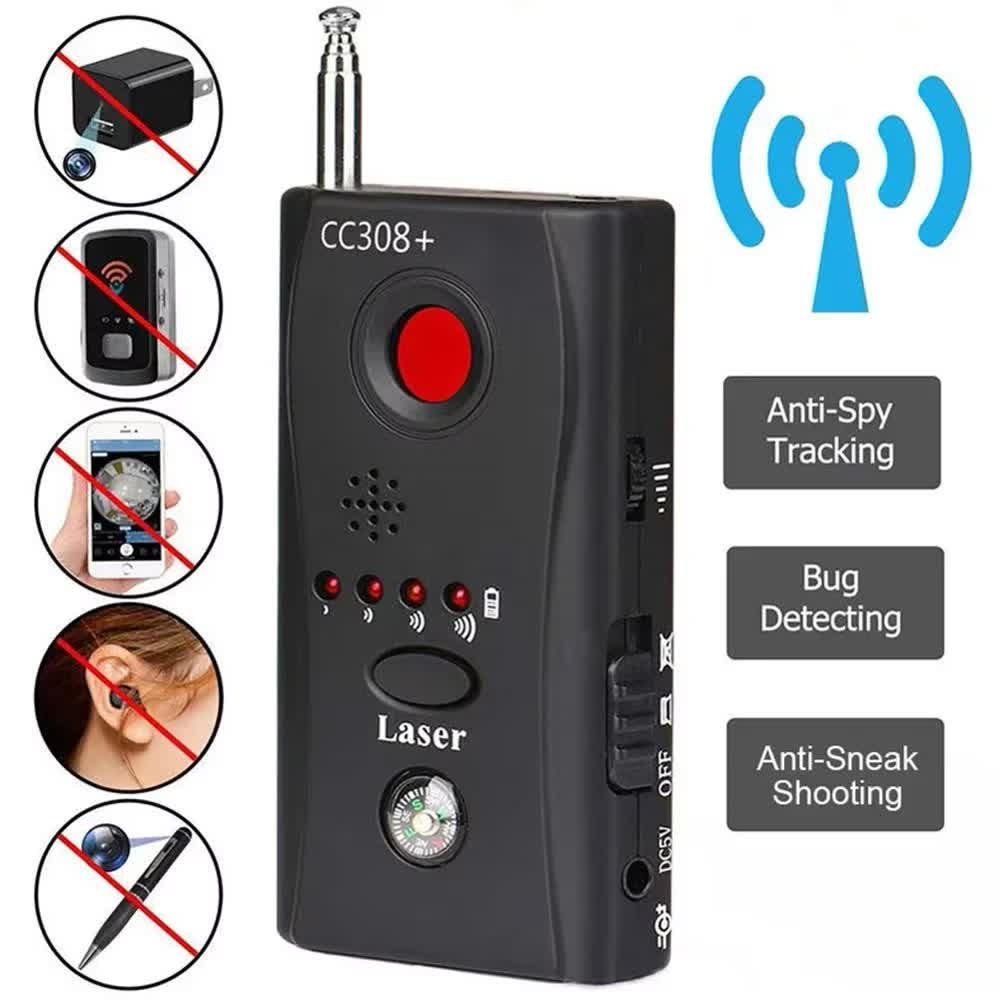 Home Security Hidden Cameras - CC308 Портативный детектор скрытой камеры, антишпионский