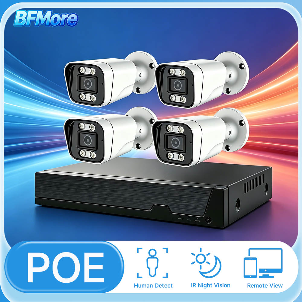 Home Security With Ai - Комплект системы видеонаблюдения BFMore 8MP 4K