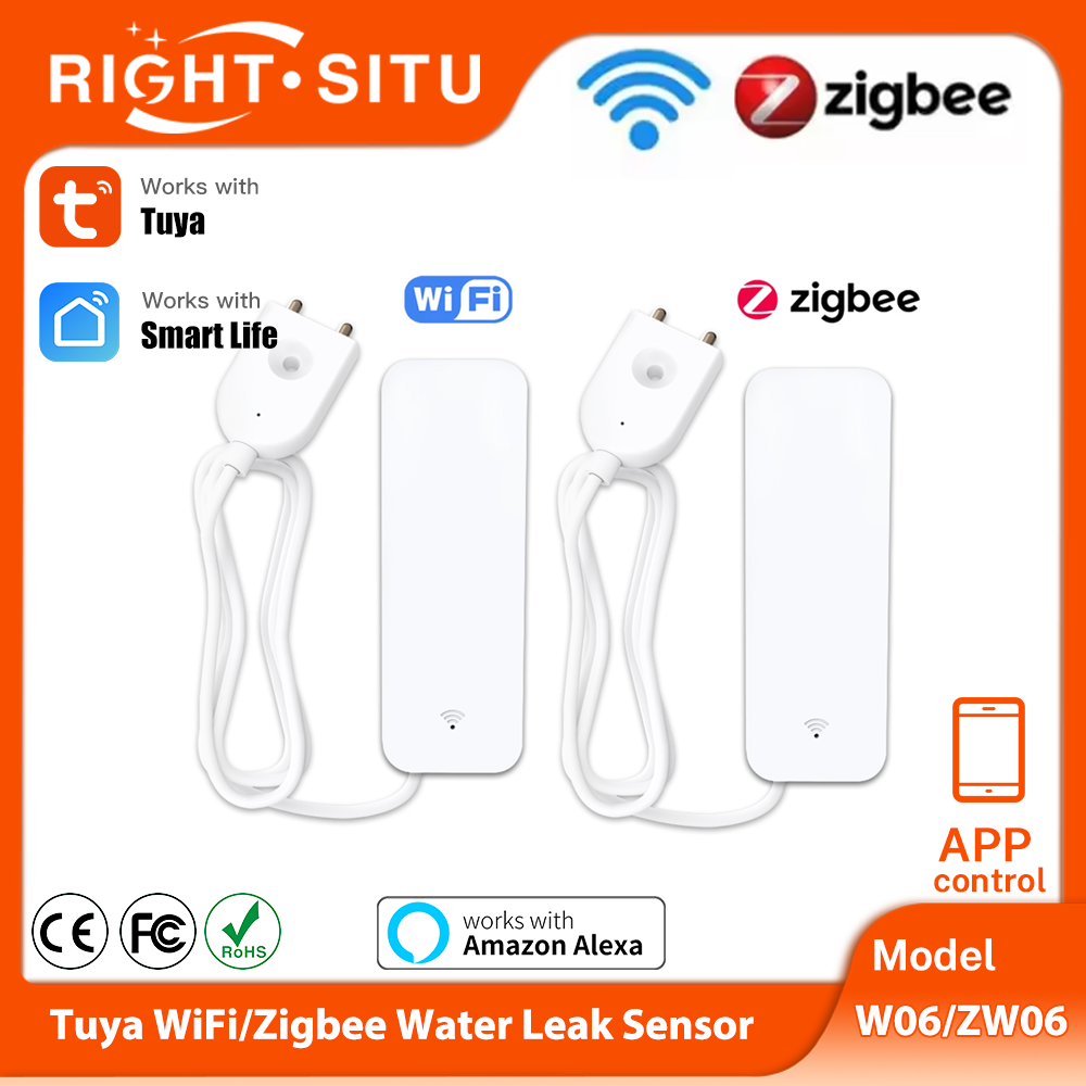 Home Security With Ai - Датчик воды Tuya Wi-Fi Zigbee, умный
