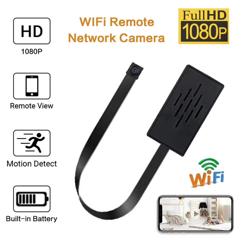 Home Security Hidden Cameras - Мини-камера HD-1080P беспроводная Wi-Fi DIY с