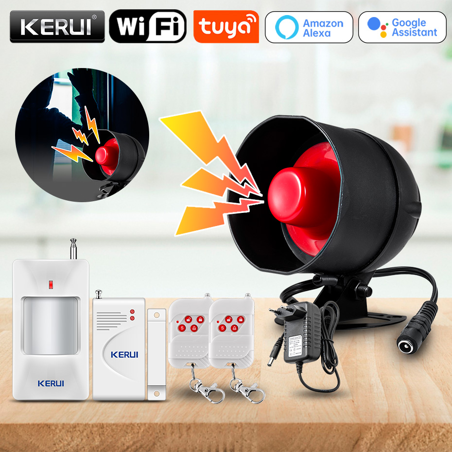 Home Security System Installation - KERUI Tuya Smart WIFI Беспроводная система