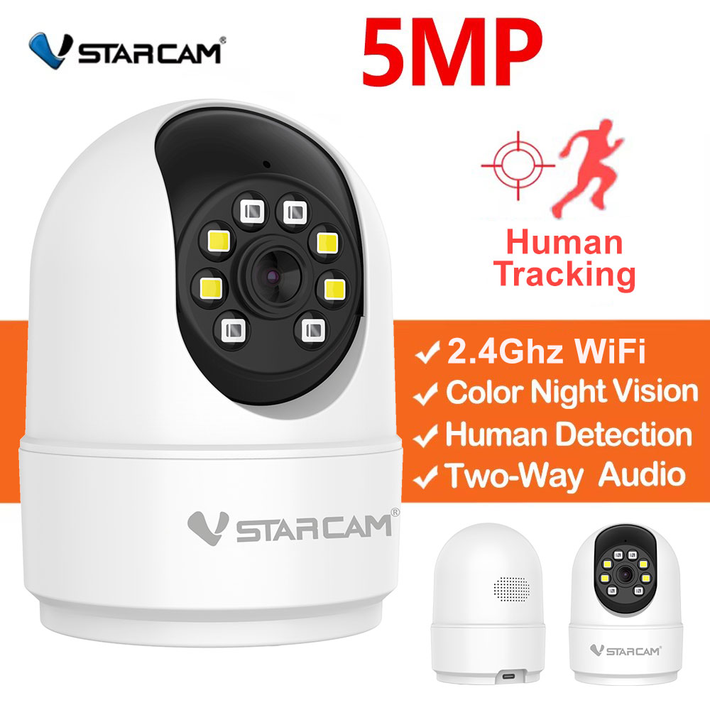 Home Security Lidar - Vstarcam 5MP HD Wi-Fi IP-камера Smart