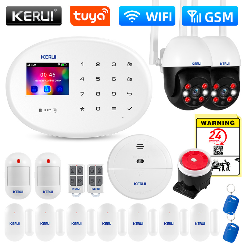 Home Security System Installation - KERUI W202 WIFI GSM комплект сигнализации,