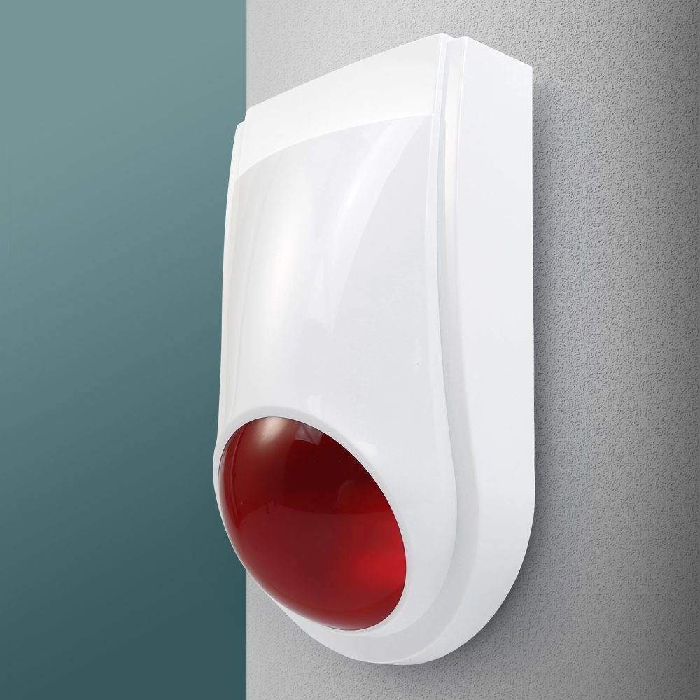 Home Security With Ai - Беспроводная сирена-вспышка E6 для улицы и