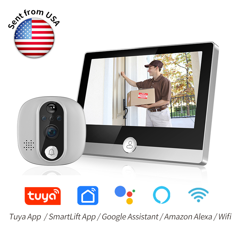 Peephole Camera Viewer - Умный Wi-Fi видеодомофон KAK с камерой