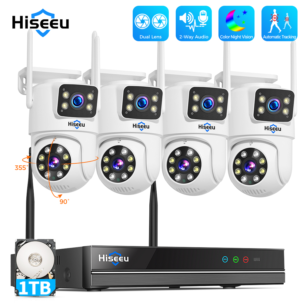 Home Security Wifi Camera - Камера видеонаблюдения Hiseeu, Комплект охранной системы