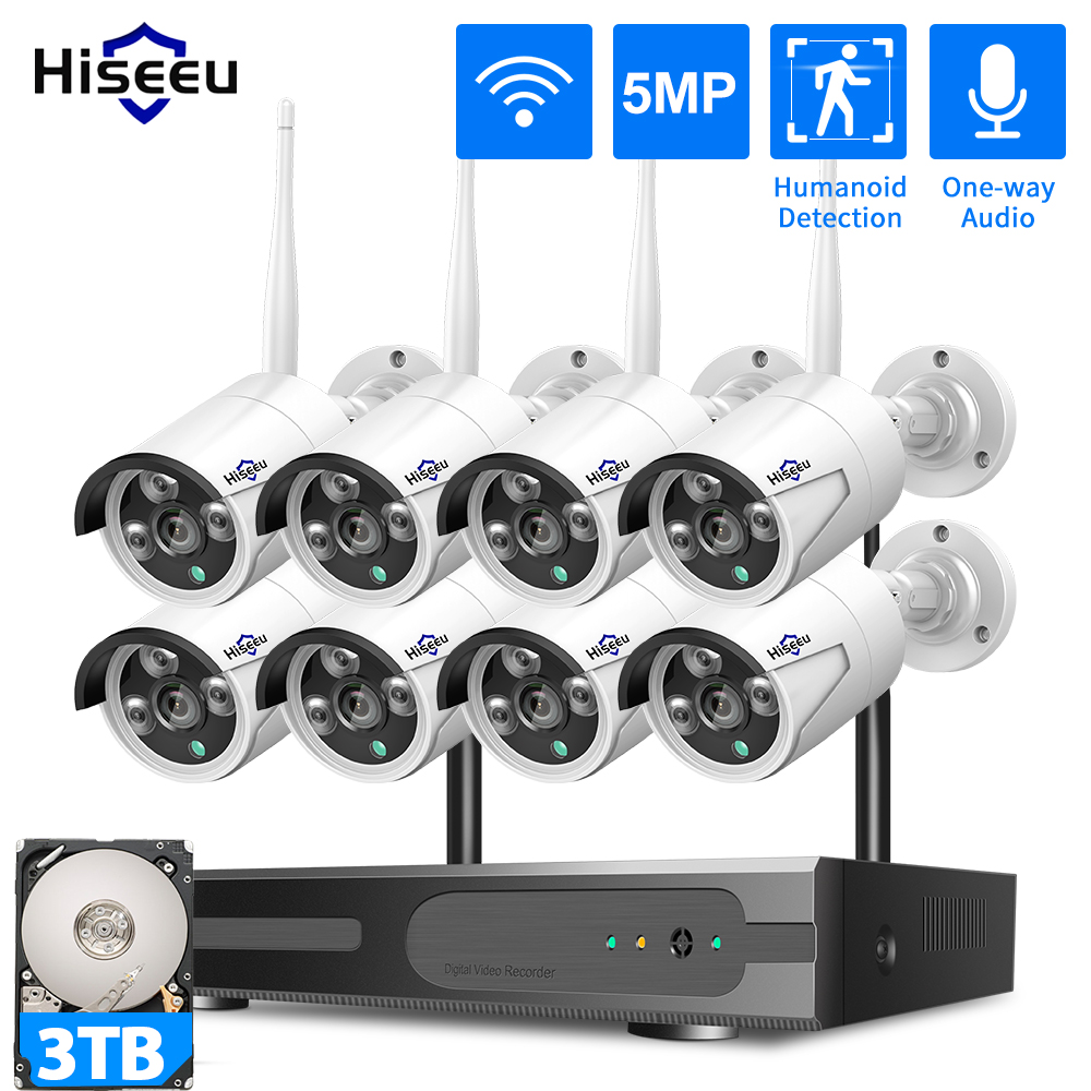 Home Security Wifi Camera - Hiseeu 5MP WiFi Камера видеонаблюдения Группа