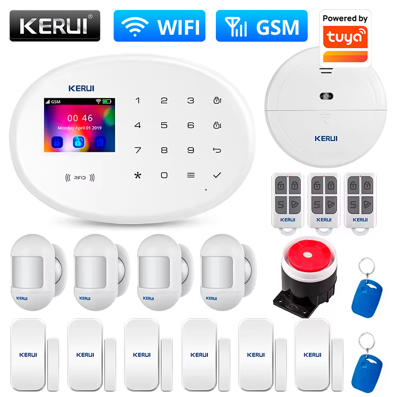 Home Security System Installation - Комплект системы охранной сигнализации KERUI для