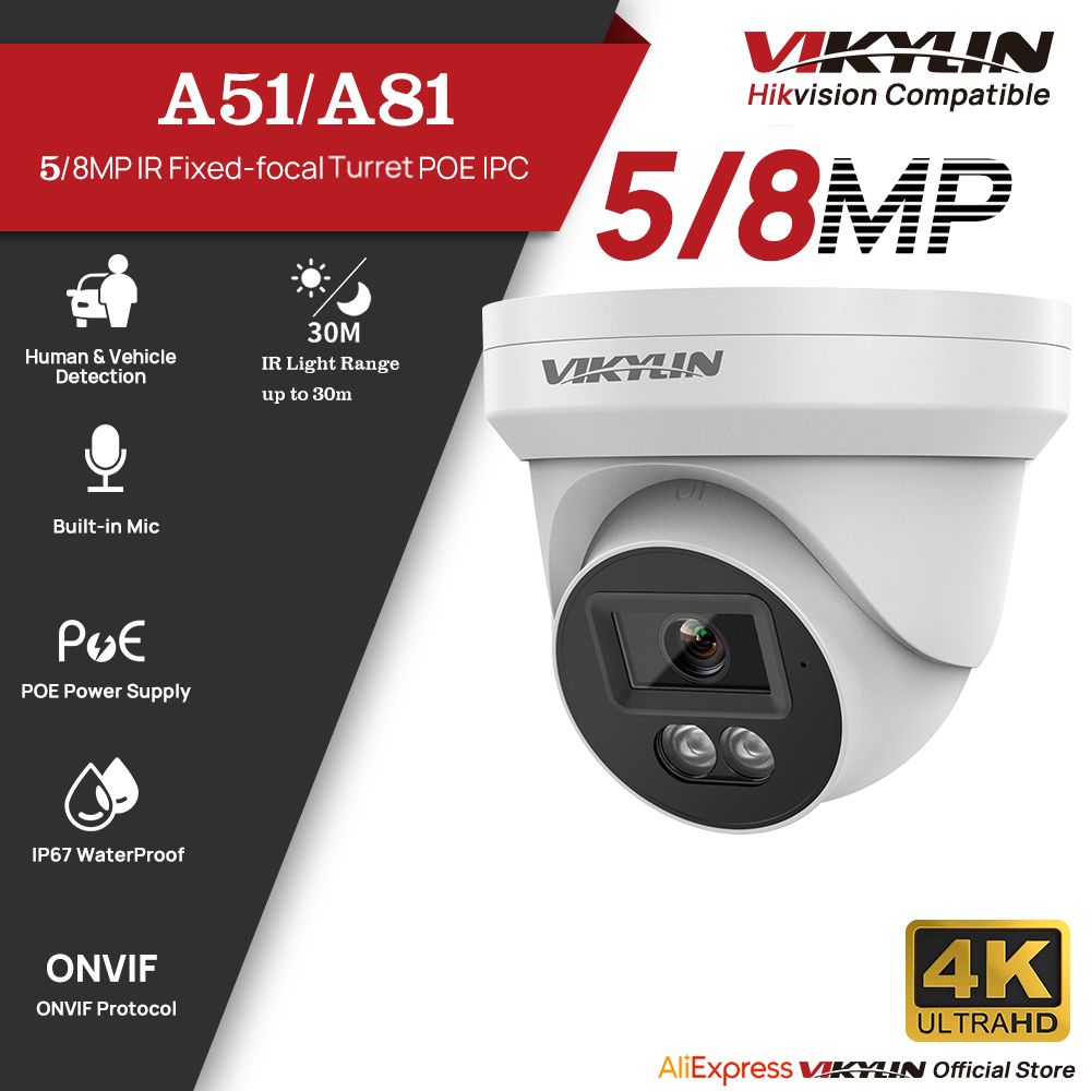 Home Security Service - IP-камера видеонаблюдения VIKYLIN 5/8 МП HD