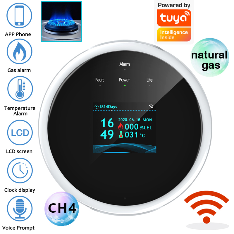 Home Security With Ai - Датчик газа с Wi-Fi 2.4G, детектор
