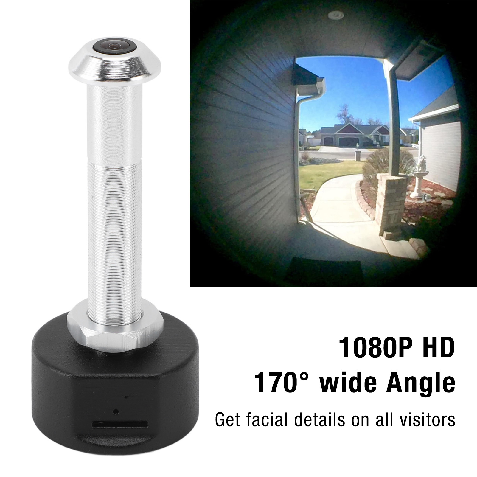 Peephole Camera Viewer - Цифровой дверной видеоглазок 1080P HD с
