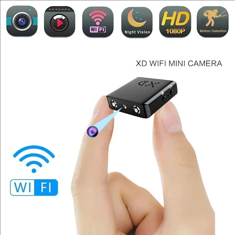 Home Security Lidar - Мини-камера Wi-Fi 1080P HD XD, проводная