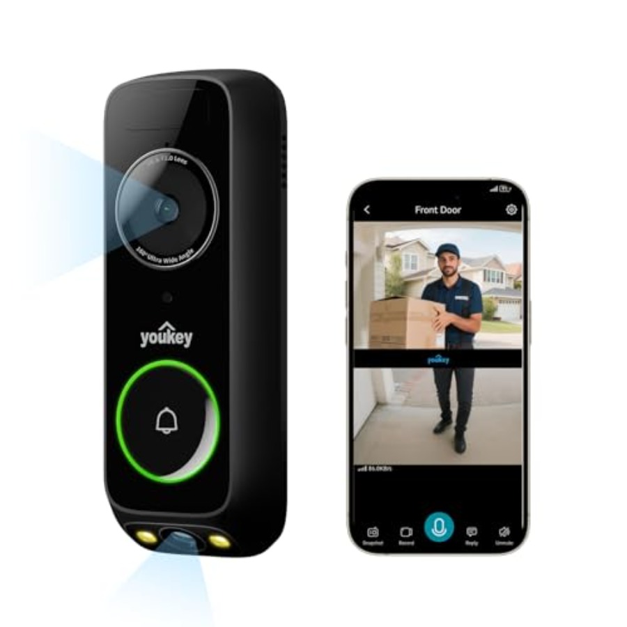 Home Security Cameras No Subscription - Беспроводная камера-домофон для домашней безопасности, 2K,