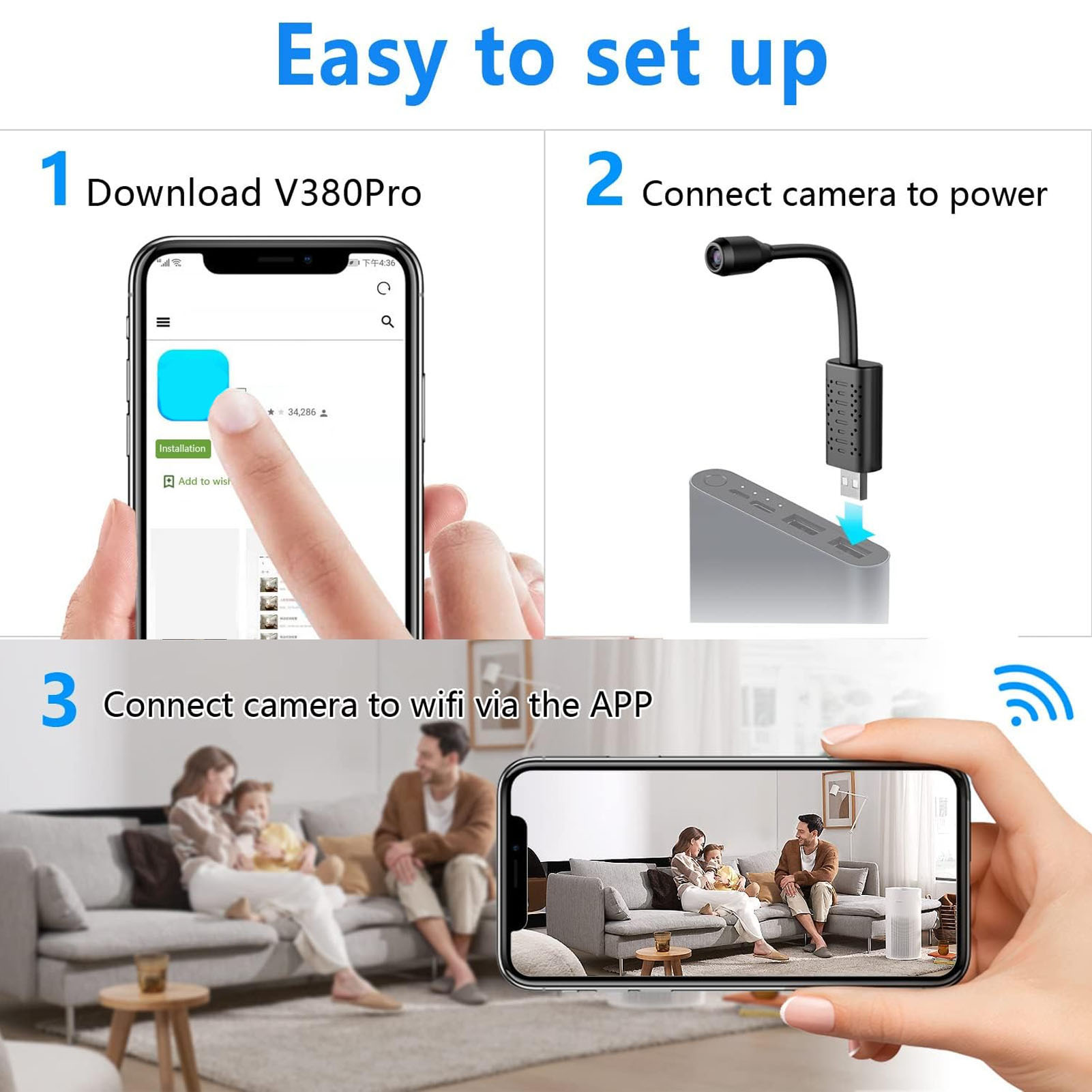 Беспроводная мини-камера безоп – обзор и цена Home Security Hidden Cameras