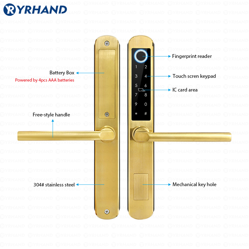 IP66 Золото Нержавеющая сталь  – обзор и цена Home Security Keypad