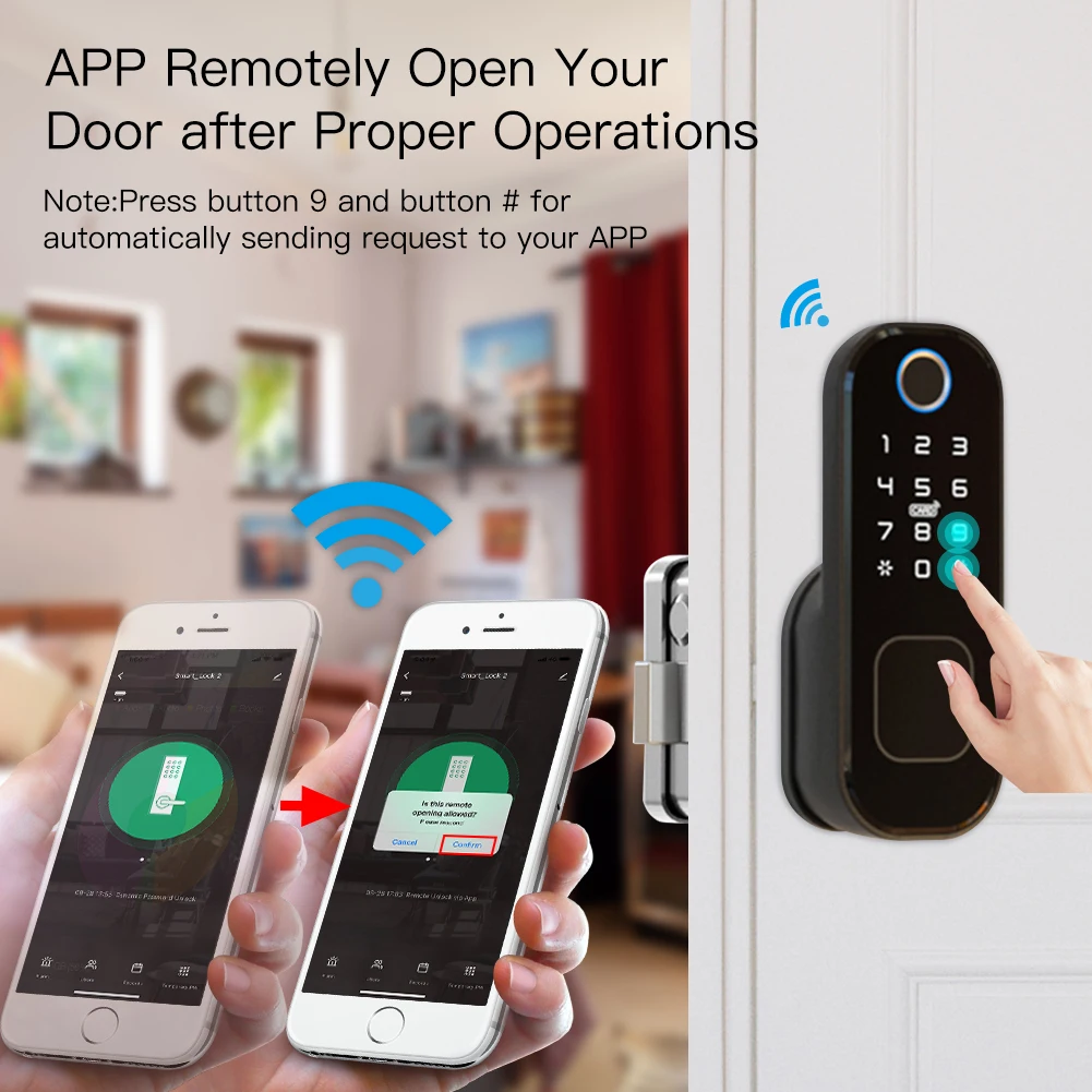 MOES WiFi Tuya умный замок две – обзор и цена Home Security Locks For Doors
