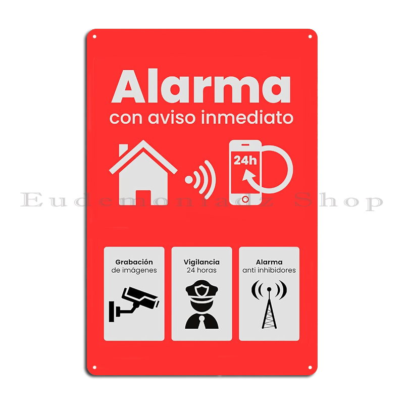 Винтажная металлическая таблич – обзор и цена Home Security Alarm System