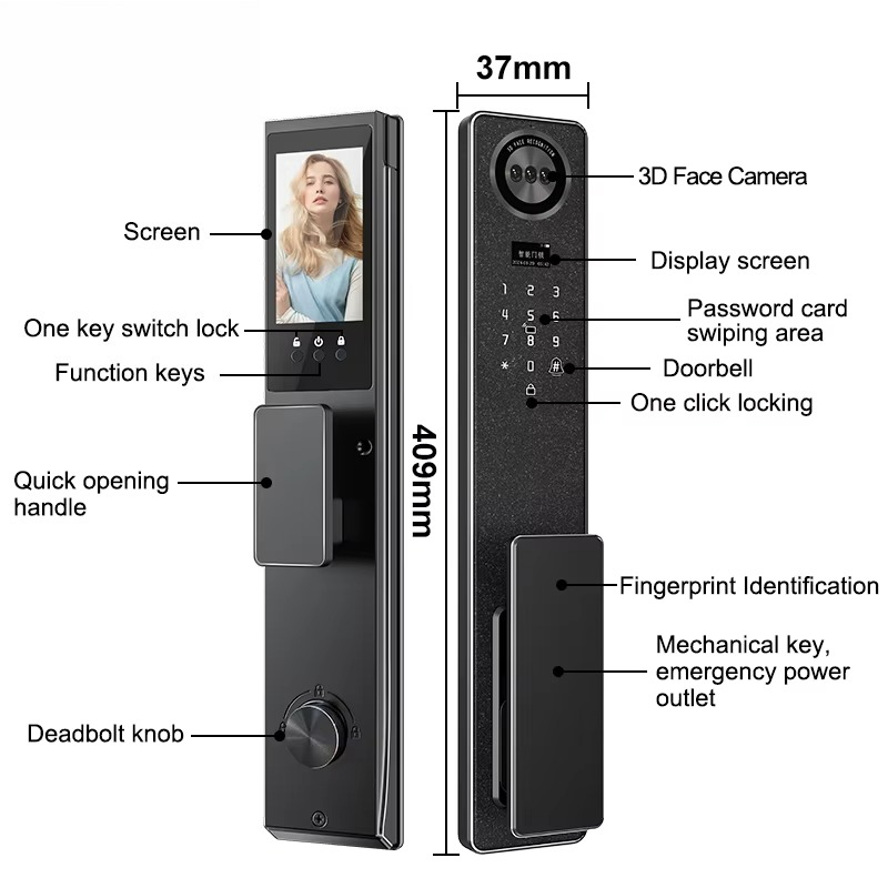 Умный дверной замок Tuya с Wi- – обзор и цена Home Security Locks For Doors