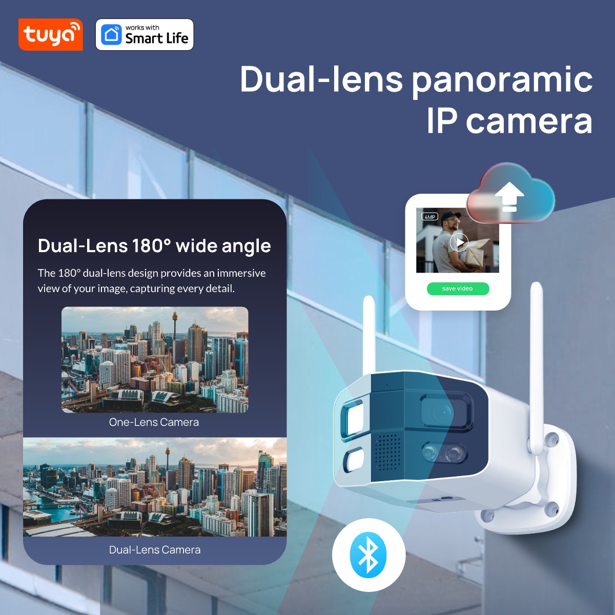 Tuya Smart 4MP 2.5K Dual-Lens, – обзор и цена Home Security Camera Xiaomi