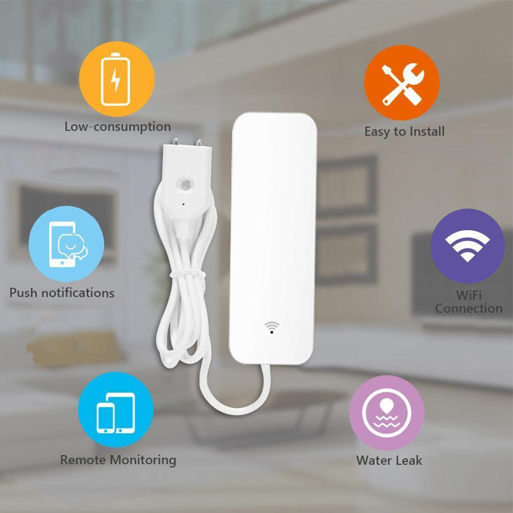 Датчик утечки воды Tuya Wi-Fi, – обзор и цена Home Security With Ai