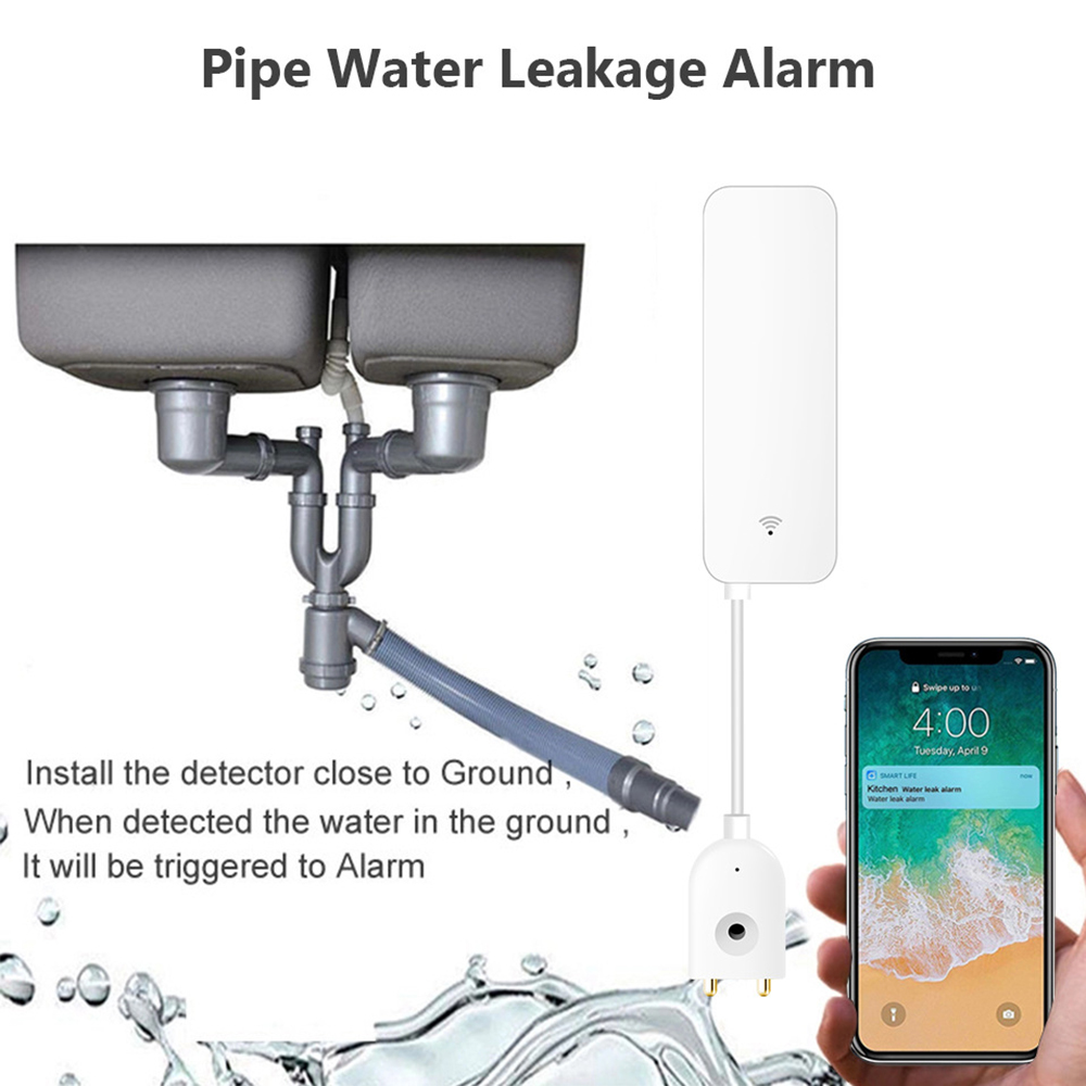 Датчик утечки воды Tuya Wi-Fi, – обзор и цена Home Security With Ai