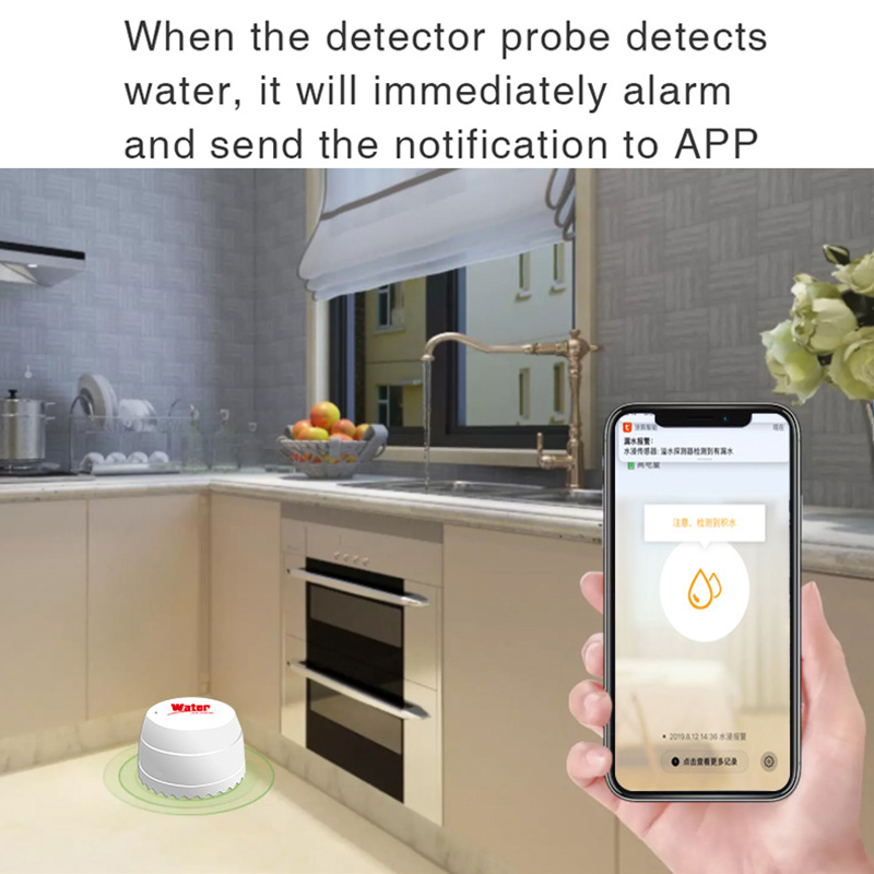 Датчик утечки воды Tuya Wi-Fi, – обзор и цена Home Security Alarm System