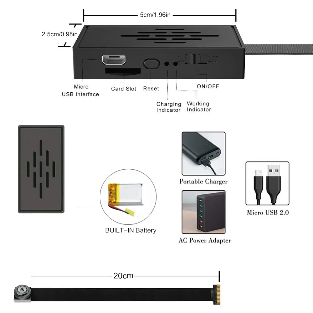 Мини-камера HD-1080P беспровод – обзор и цена Home Security Hidden Cameras