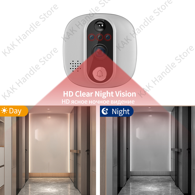 Умный Wi-Fi видеодомофон KAK с – обзор и цена Peephole Camera Viewer