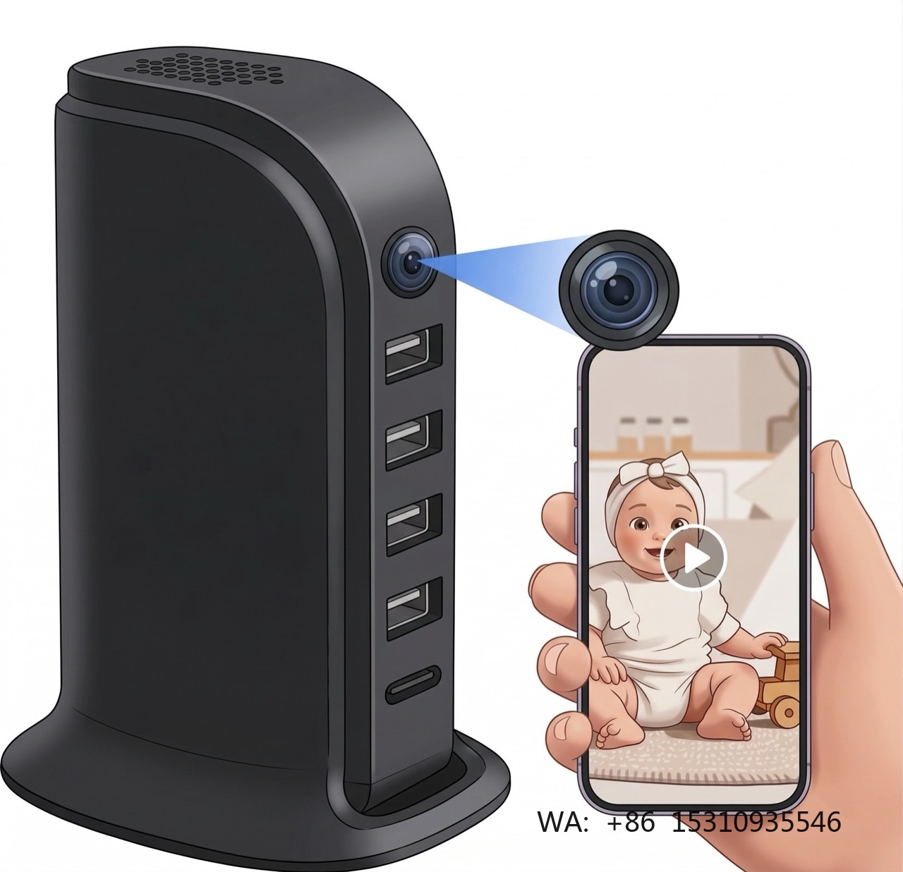 Компактная Wi-Fi камера видеон – обзор и цена Home Security Wifi Camera