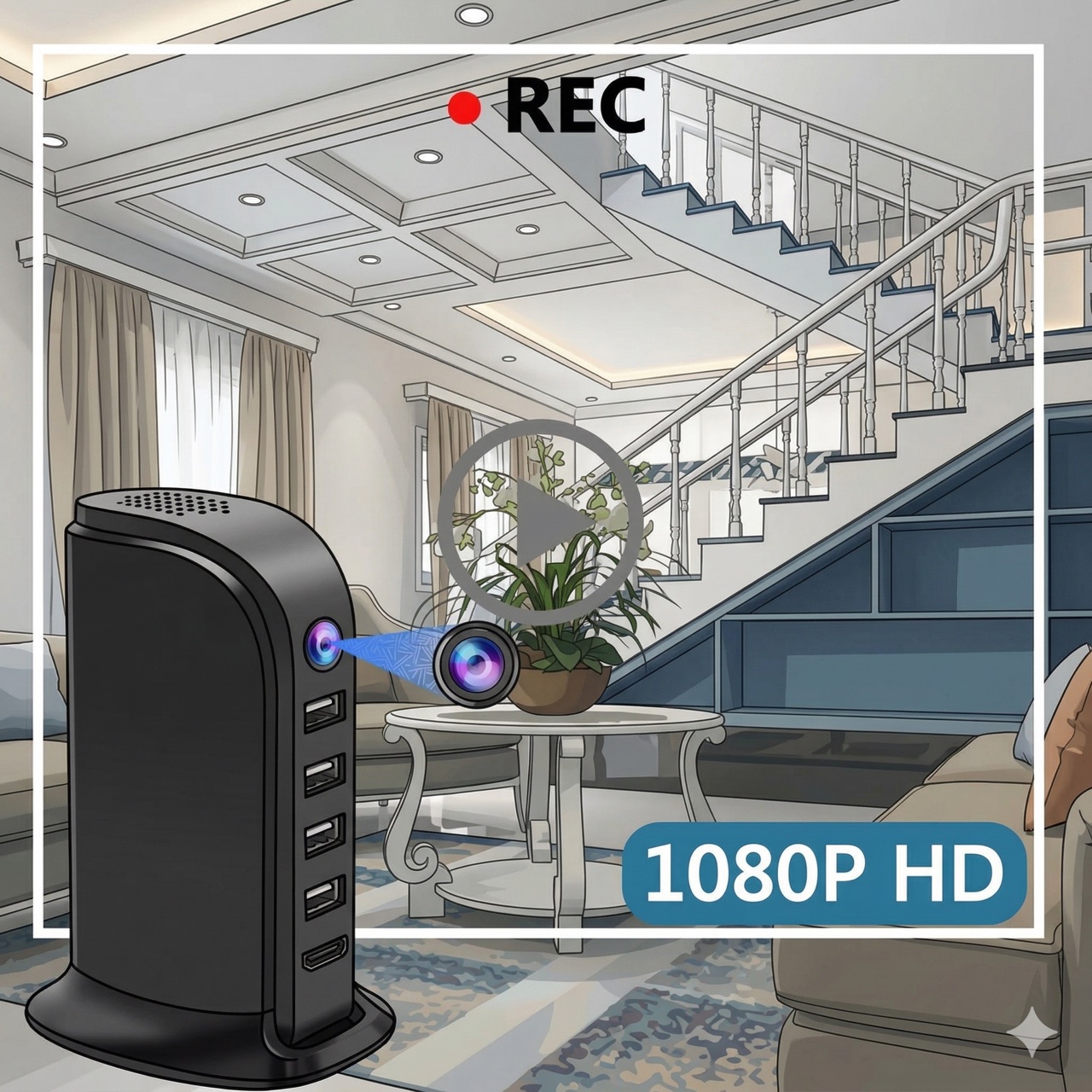 Компактная Wi-Fi камера видеон – обзор и цена Home Security Wifi Camera