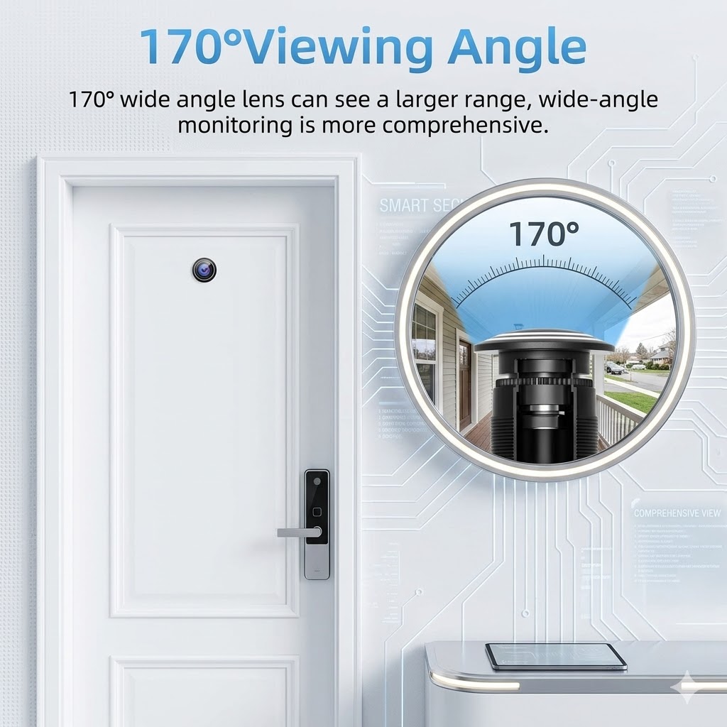 3 МП 2K WiFi видеокамера-домоф – обзор и цена Peephole Camera Viewer