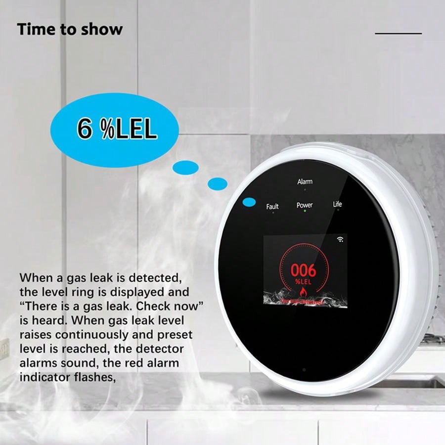 Датчик газа с Wi-Fi 2.4G, дете – обзор и цена Home Security With Ai