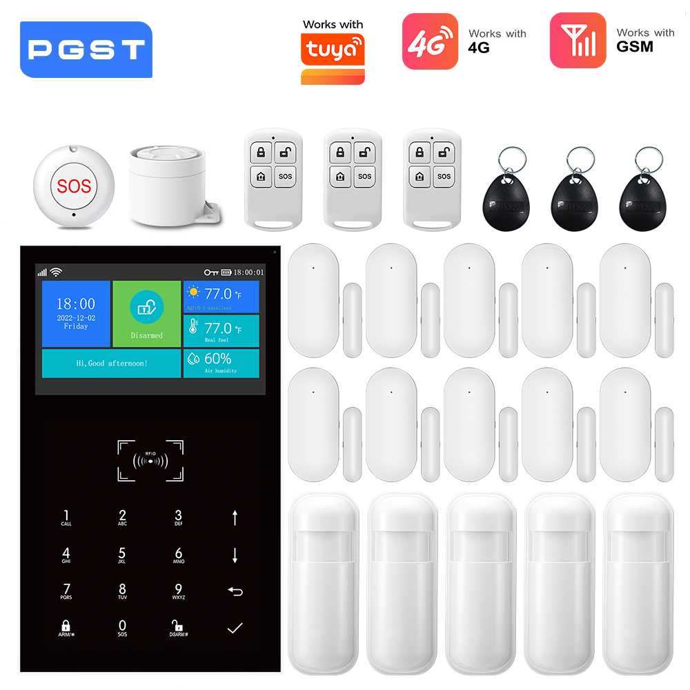 Система сигнализации 4G GSM Wi – обзор и цена Home Security System Installation